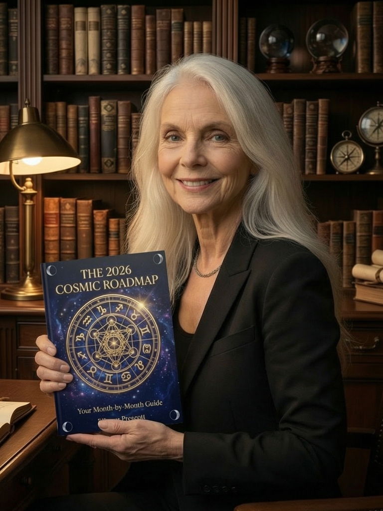 Eleanor Prescott in her library